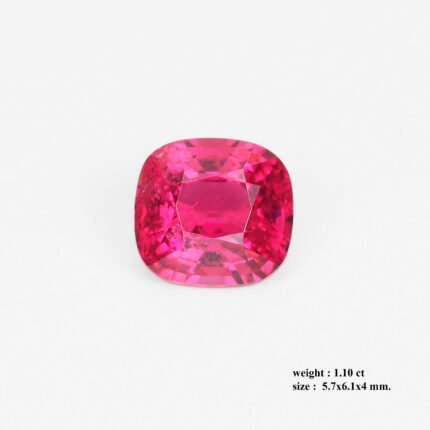 1.10 ct Vivid “Jedi” Burma Spinel | Cushion Cut | Rare & Untreated Gemstone