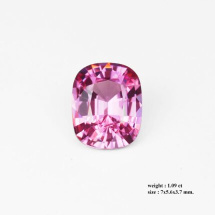 1.09 ct Burmese Unheated Spinel – Candy-Pink Cushion