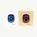 6.83 ct "Two Gentle Flames"_Unheated Tanzania Blue Spinel_ Brilliant Cushion