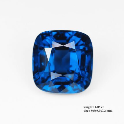 6.05 ct "The Loyalty Cobalt"_Unheated Cobalt Blue Spinel_GRS Certified