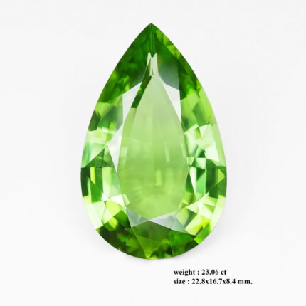 23.06 ct Natural Burma Peridot_"Mogok Teardrop"