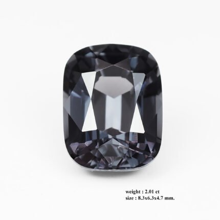 2.01 ct "Metallic Grey"_Unheated Burma Spinel