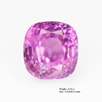 6.12 ct "Rose Pink"_Unheated Sri Lanka Sapphire