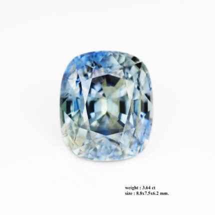 3.64 ct "Ice Blue Teal"_Unheated Sri Lanka Sapphire