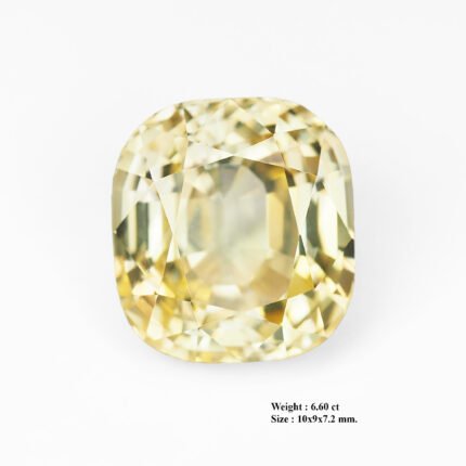 6.60 Ct "Sunrise Canary"_Unheated Ceylon Sapphire