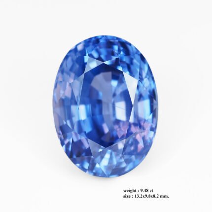 9.48 ct "Azure Lanka"_Unheated Sri Lanka Sapphire