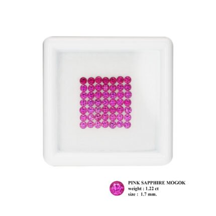 1.22 ct "1.7 mm Velvet Pink"_Unheated Burma Pink Sapphire