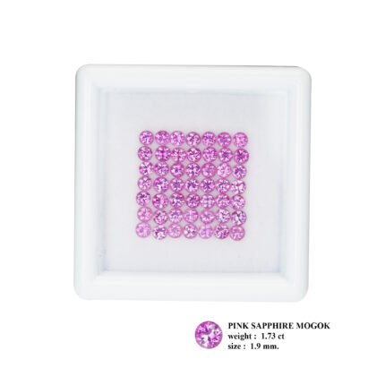 1.73 ct "1.9 mm Vibrant-Pink"_UnheatedBurma Pink Sapphire