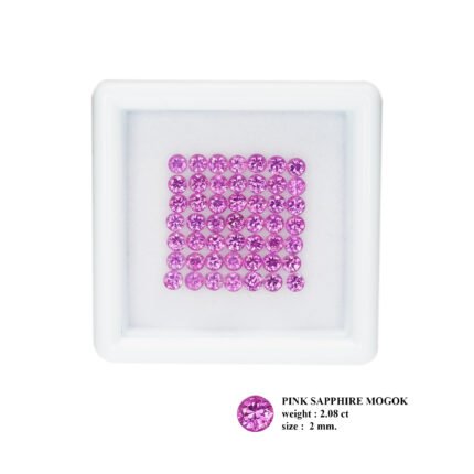 2.08 ct "2 mm Bubblegum Blush"_Unheated Burma Sapphire