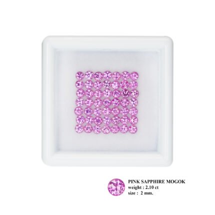 2.10 ct "2 mm  Blossom Pink"_Unheated Burma Sapphire