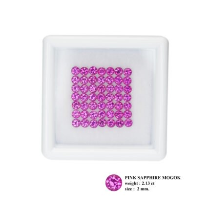 2.13 ct "2 mm Vivid-Pink"_Unheated Burma Sapphire