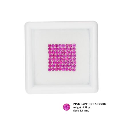 0.91 ct "1.4mm Vivid-Pink"_Unheated Burma Sapphire