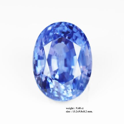 9.48 ct "Azure Lanka"_Unheated Sri Lanka Sapphire