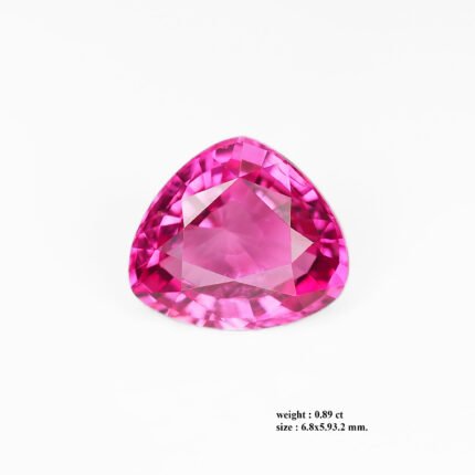 0.89 ct "Trillion Hot"_Unheated Burma Pink Spinel